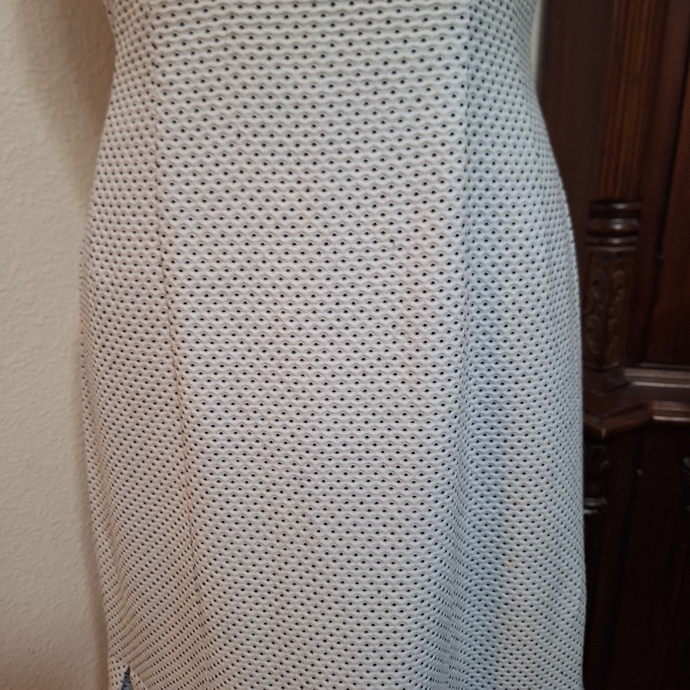 Vintage Light Blue Sleeveless Midi Dress with Ruffle Hem Sz M - Picture 8 of 11